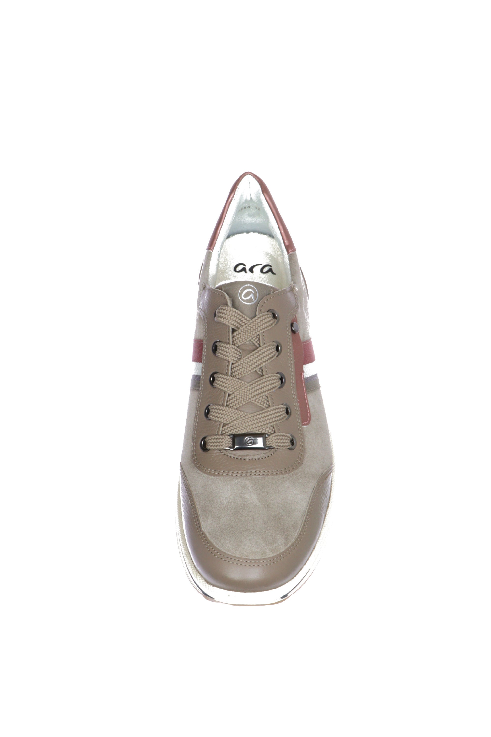 Sneakers bicolore beige rosa Ara