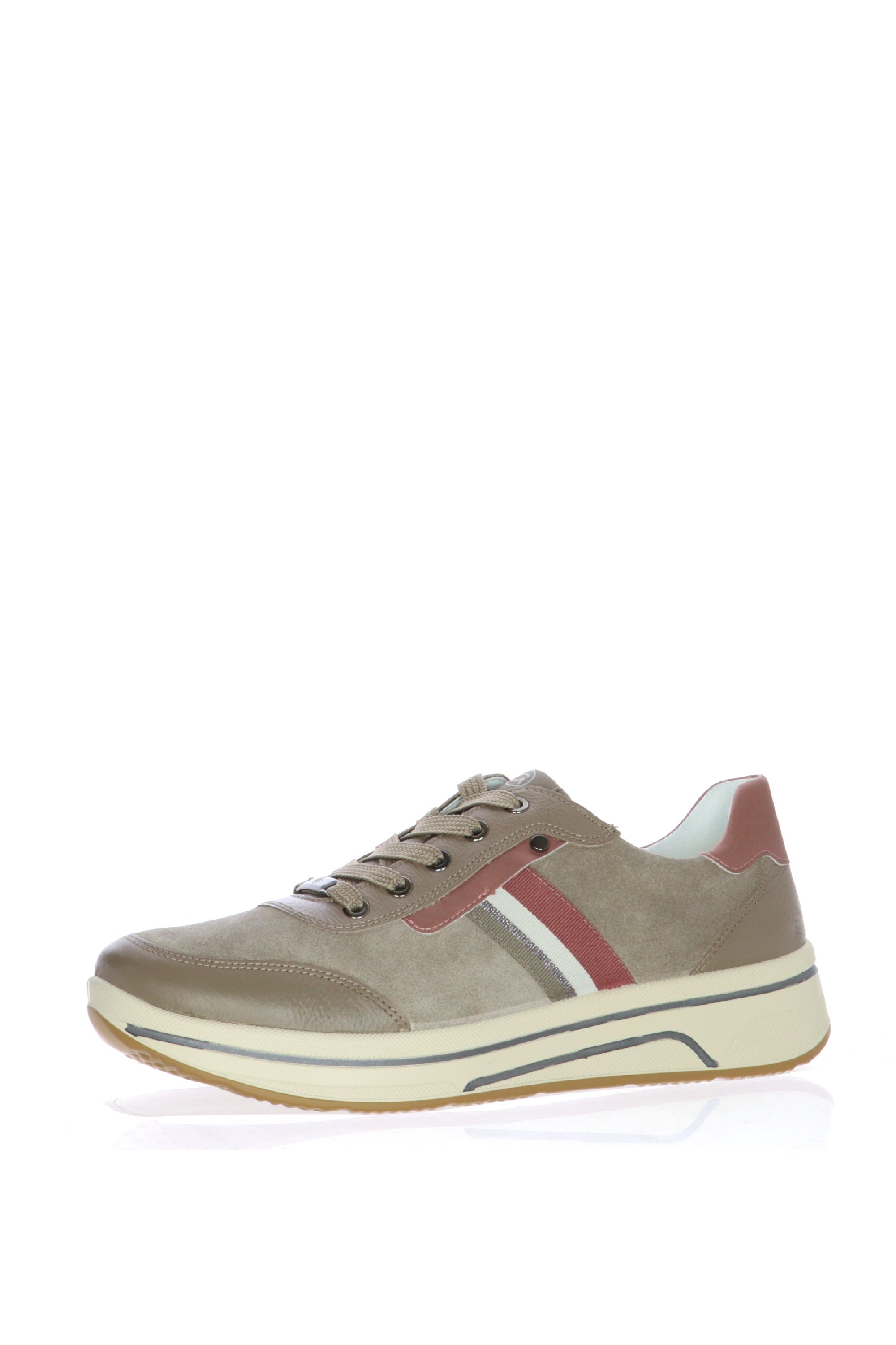 Sneakers bicolore beige rosa Ara