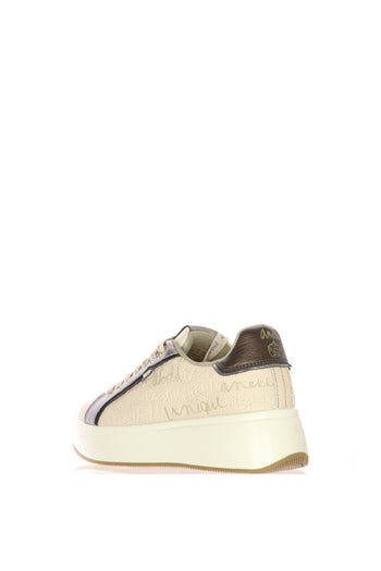 Sneakers bianca in pelle con lacci Anekke - 3