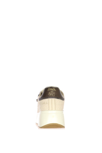 Sneakers bianca in pelle con lacci Anekke - 4