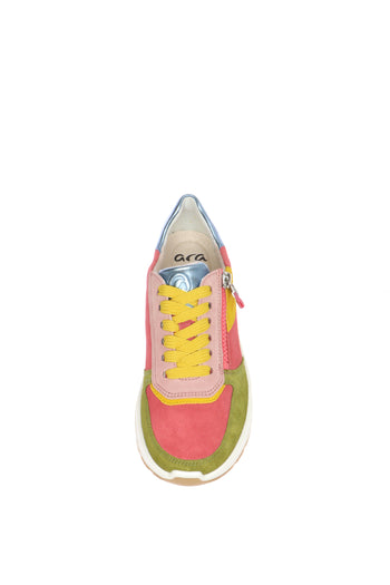 Sneakers colorata con lacci e cerniera Ara Shoes - 6