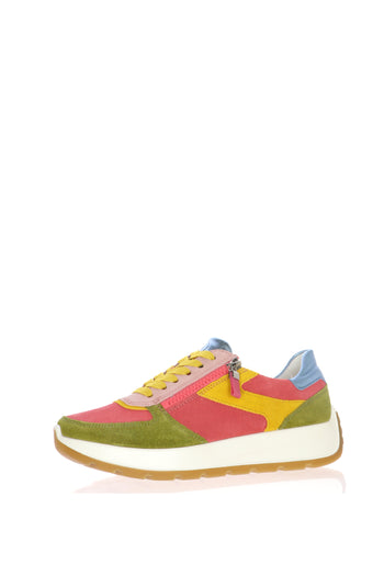 Sneakers colorata con lacci e cerniera Ara Shoes - 3