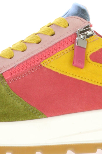 Sneakers colorata con lacci e cerniera Ara Shoes - 4