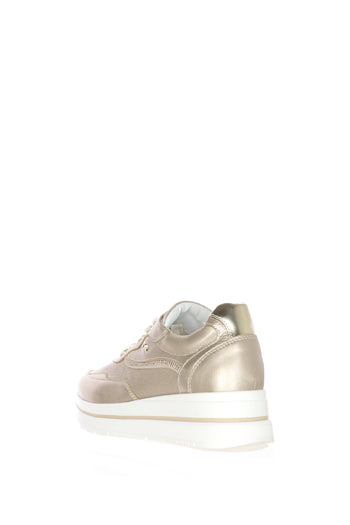 Sneakers con lacci donna in pelle Nero Giardini - 5