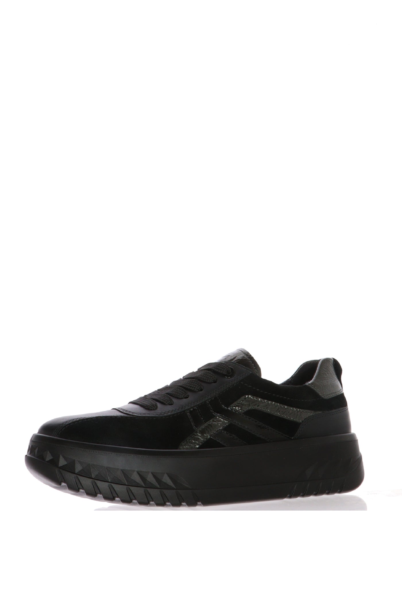 Sneakers con lacci in pelle e camoscio plantare estraibile numeri grandi donna Ara Shoes 2