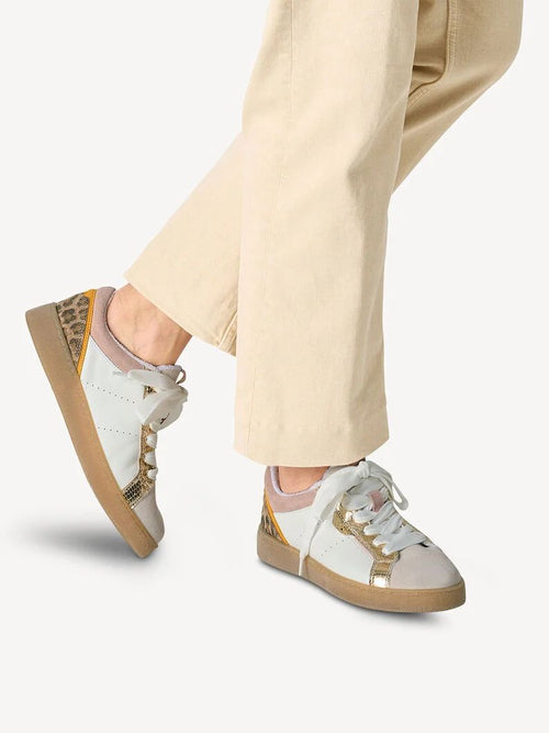 Sneakers con lacci in vera pelle Tamaris - 2