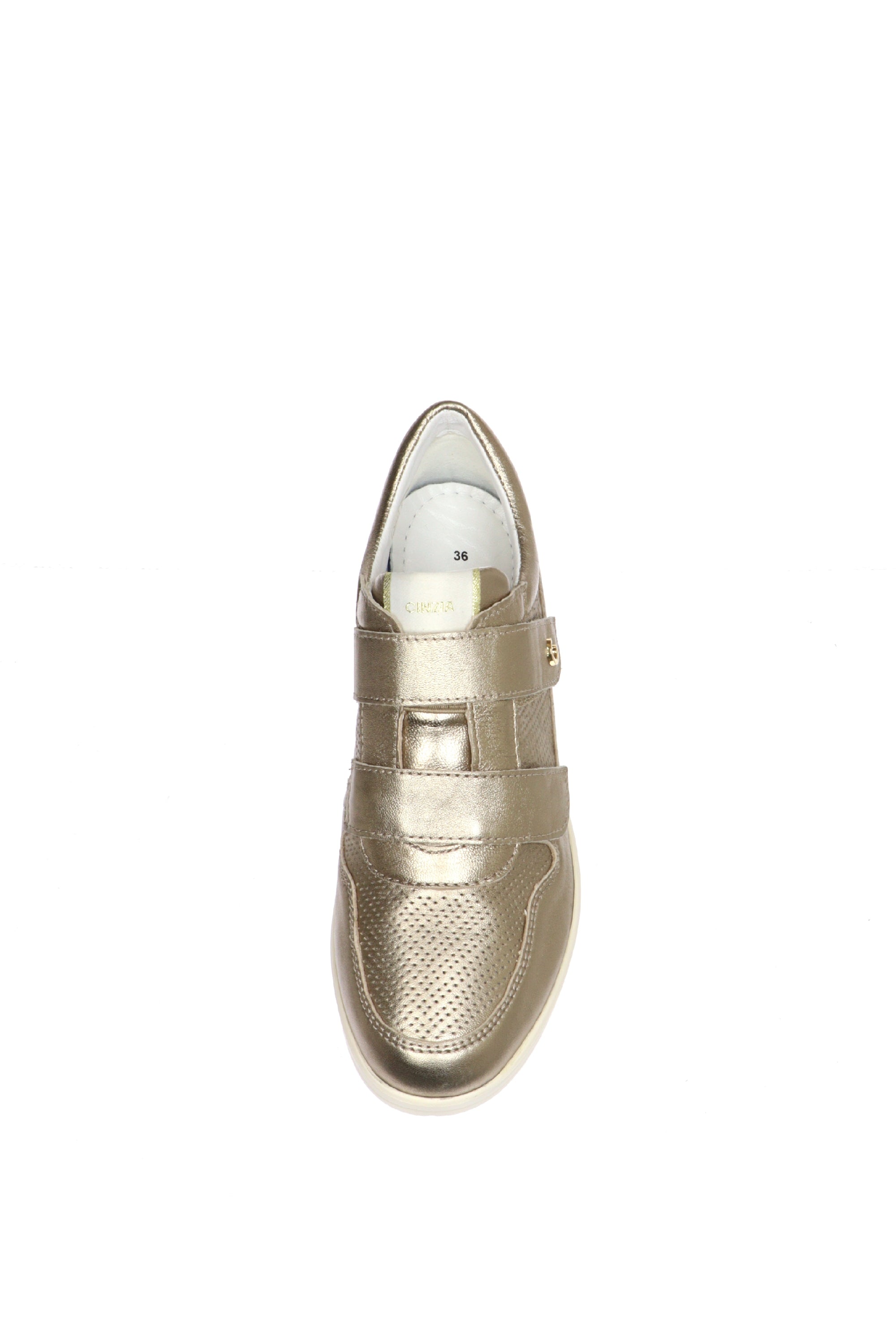 Sneakers con strappi platino Cinzia