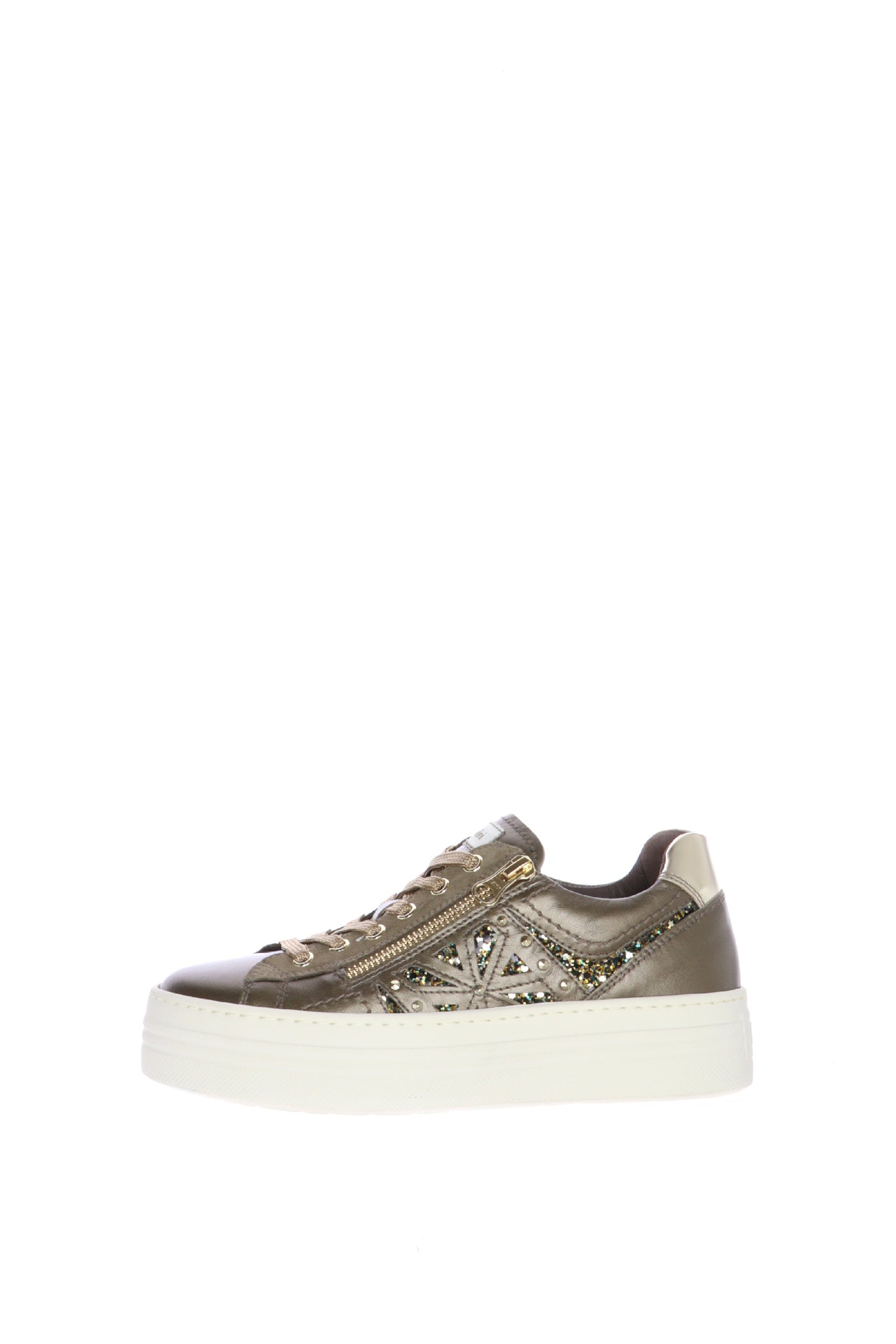 Sneakers donna in pelle  bronzato  Nero Giardini