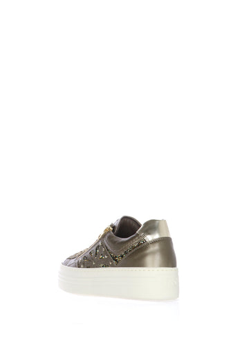 Sneakers donna in pelle  bronzato  Nero Giardini - 3