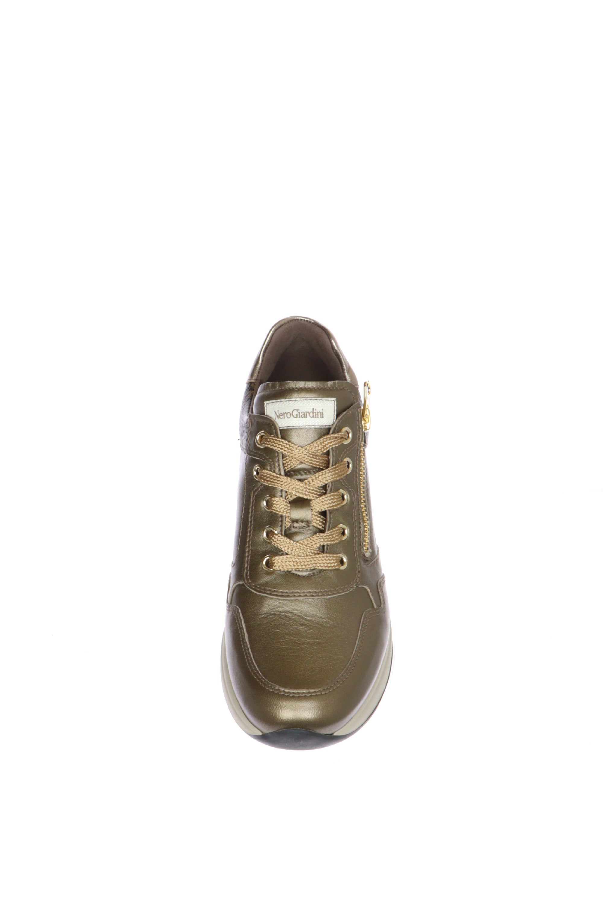 Sneakers donna in pelle bronzo Nero Giardini