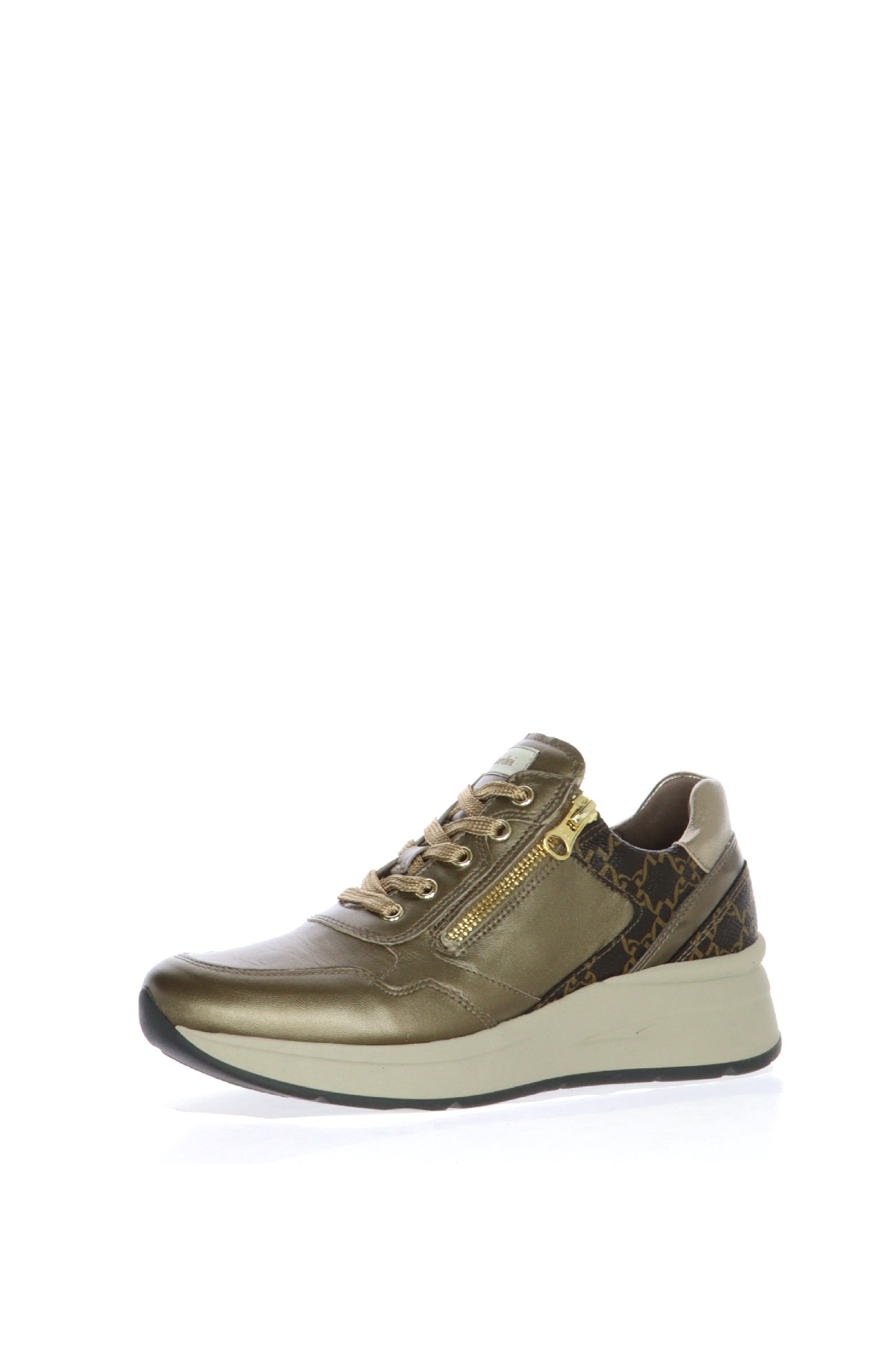 Sneakers donna in pelle bronzo Nero Giardini