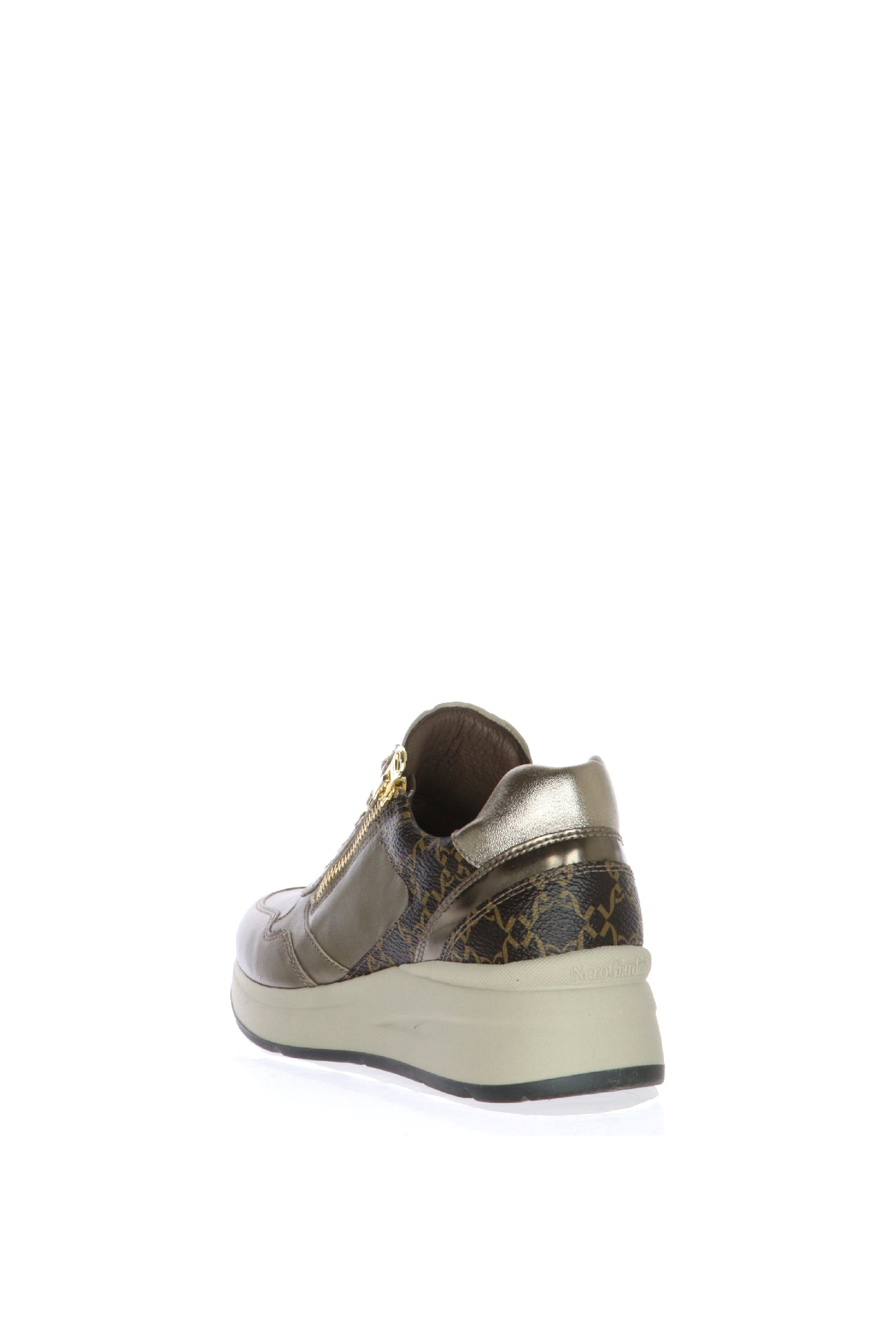 Sneakers donna in pelle bronzo Nero Giardini