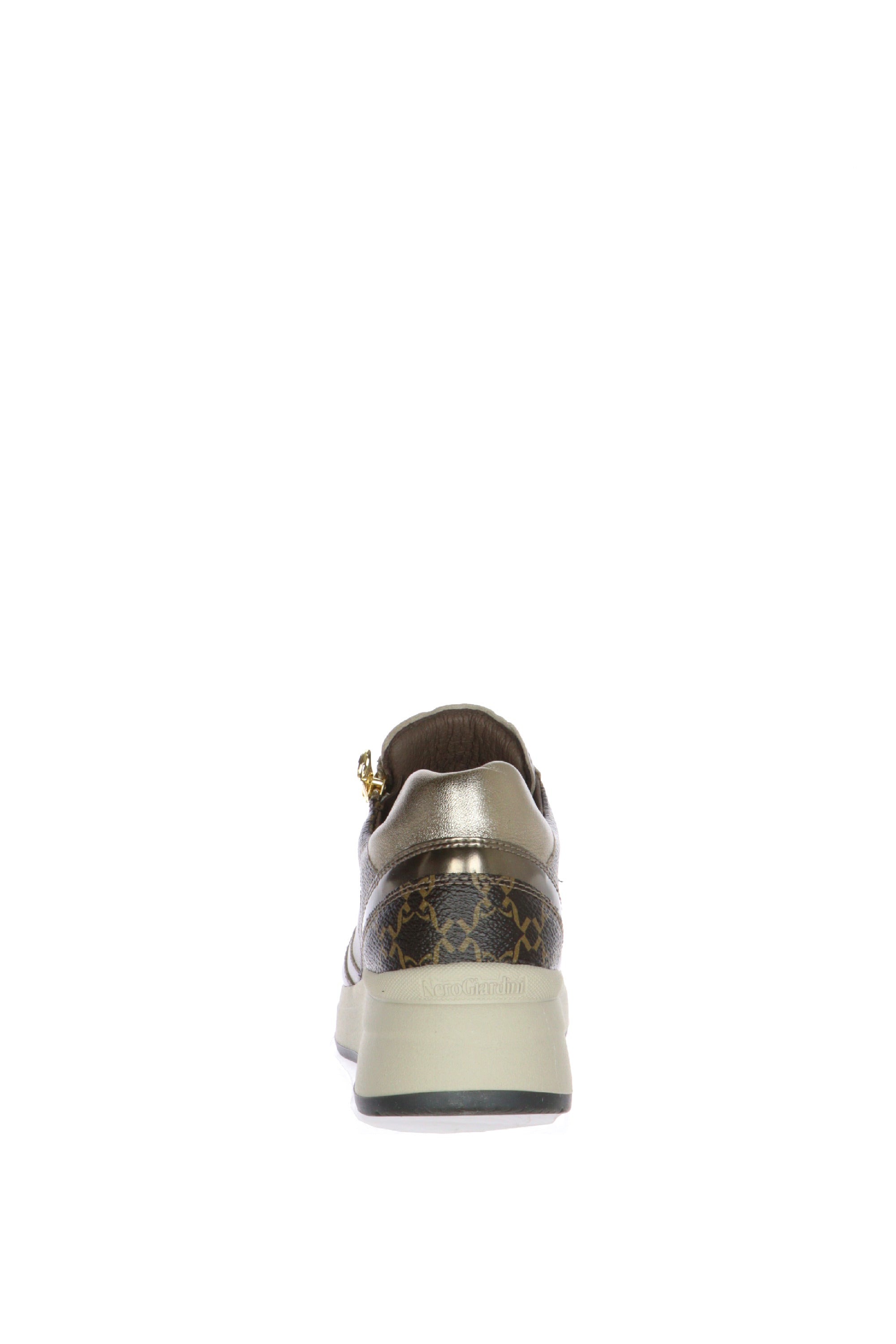 Sneakers donna in pelle bronzo Nero Giardini