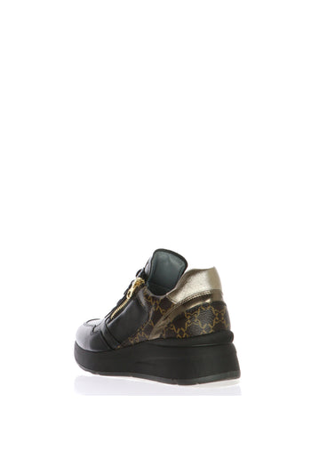 Sneakers donna in pelle nera Nero Giardini - 3
