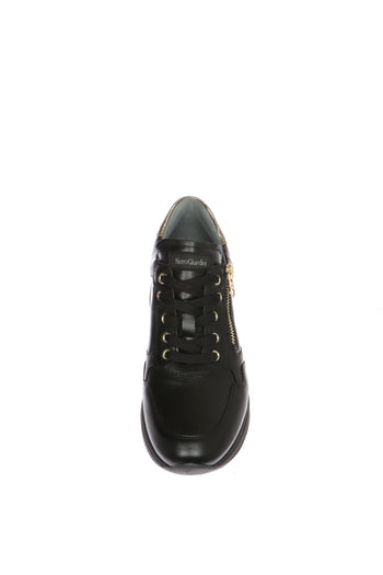 Sneakers donna in pelle nera Nero Giardini - 5