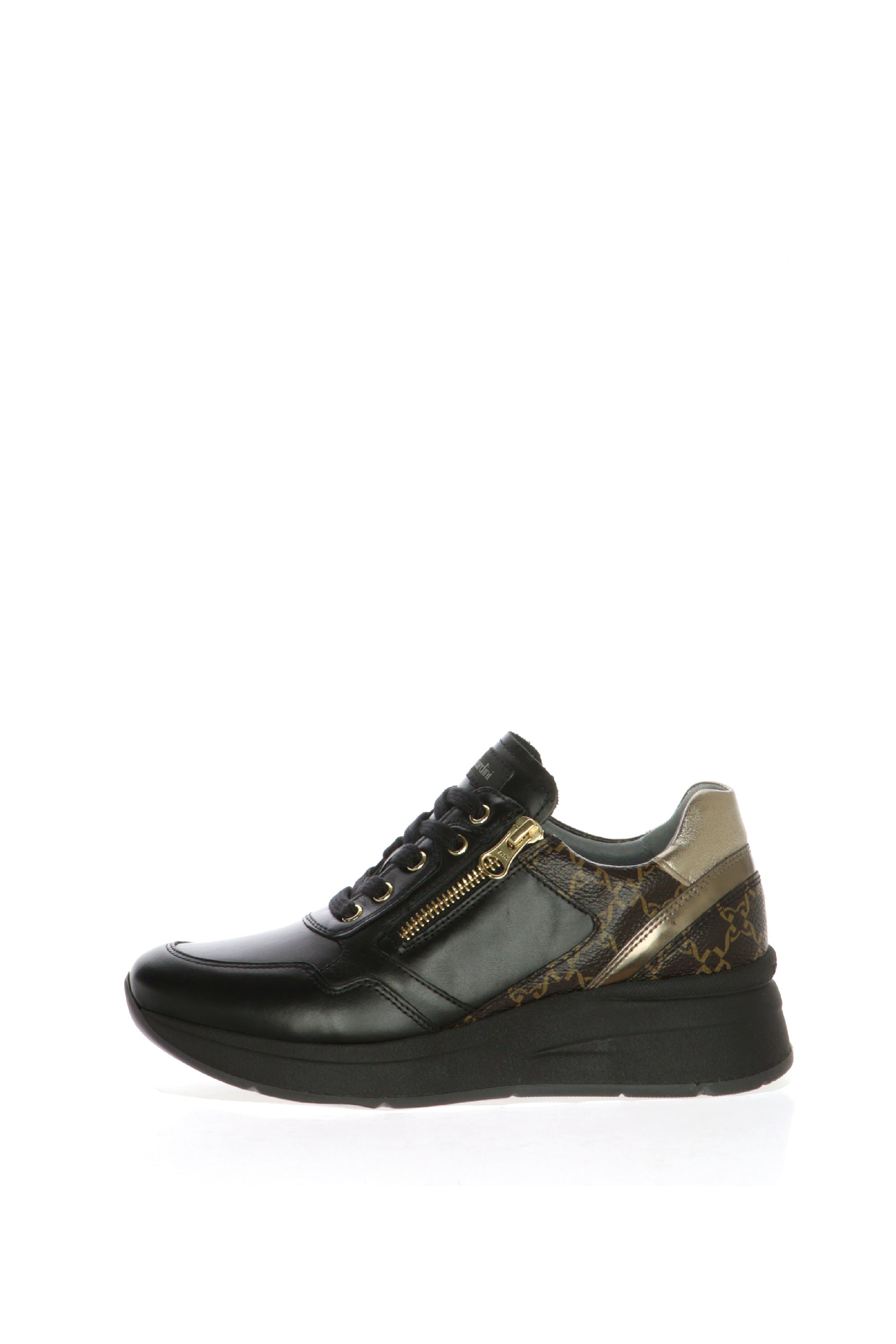 Sneakers donna in pelle nera Nero Giardini