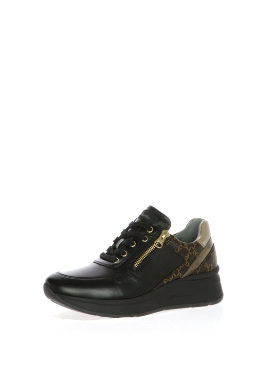 Sneakers donna in pelle nera Nero Giardini - 2