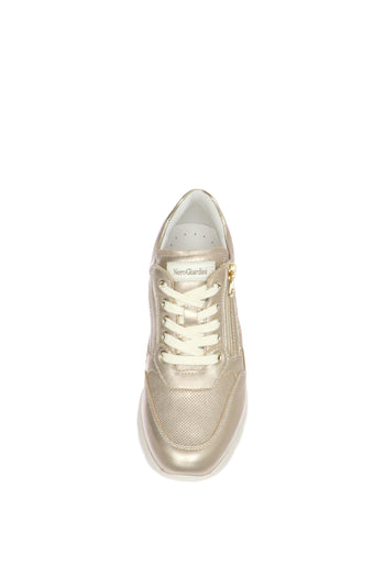 Sneakers donna in pelle zeppa alta Nero Giardini - 3