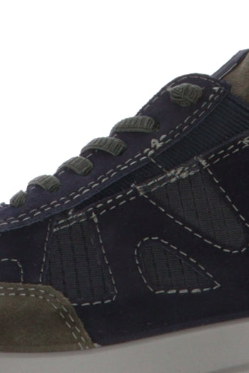 Sneakers in camoscio blu con lacci elastici Ara Shoes - 5