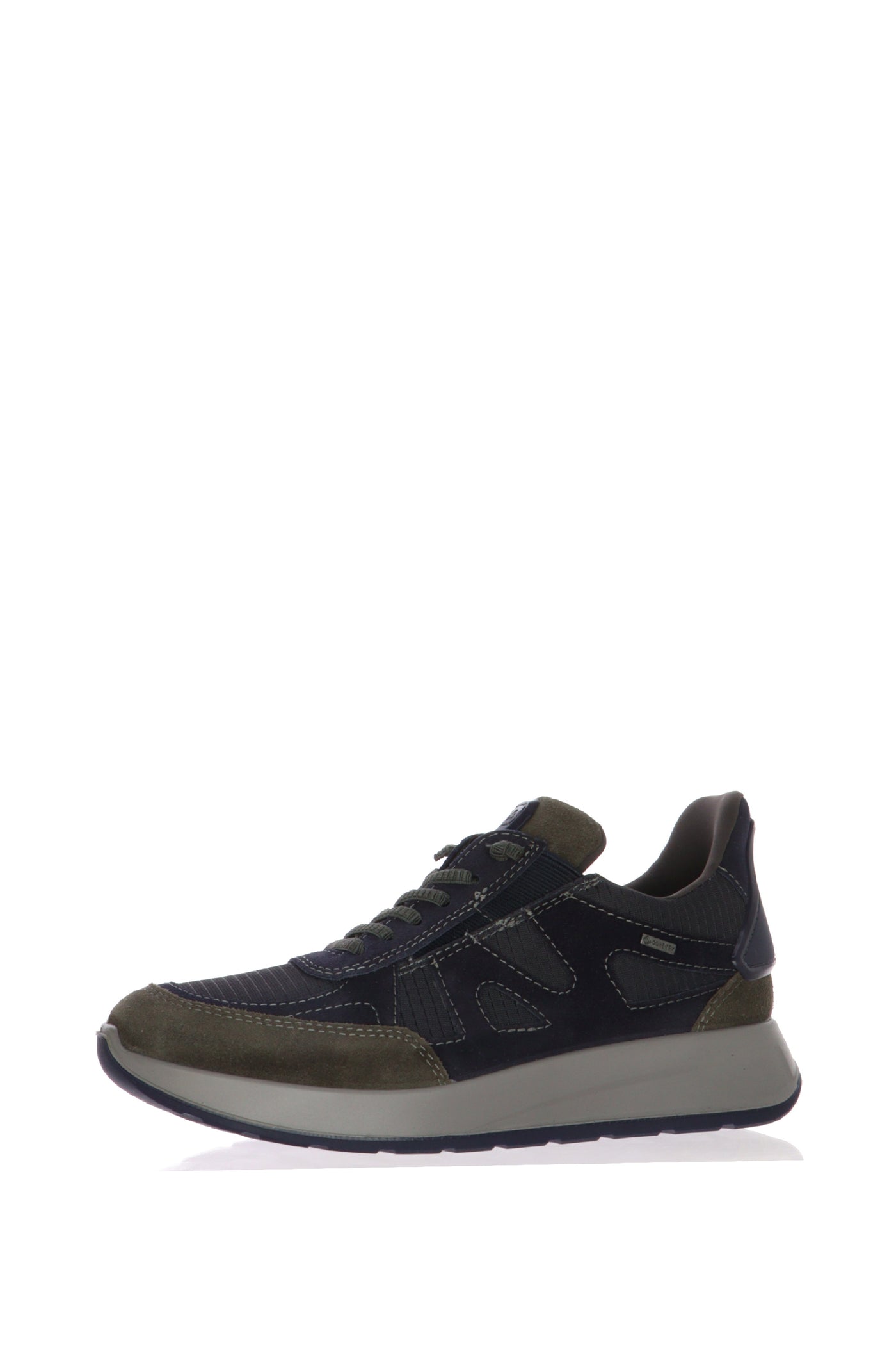 Sneakers in camoscio blu con lacci elastici Ara Shoes 2