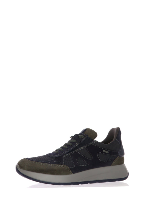 Sneakers in camoscio blu con lacci elastici Ara Shoes - 2