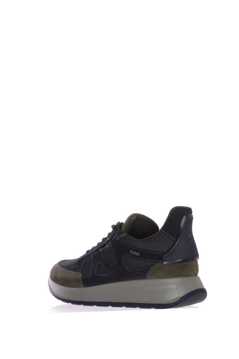 Sneakers in camoscio blu con lacci elastici Ara Shoes - 3