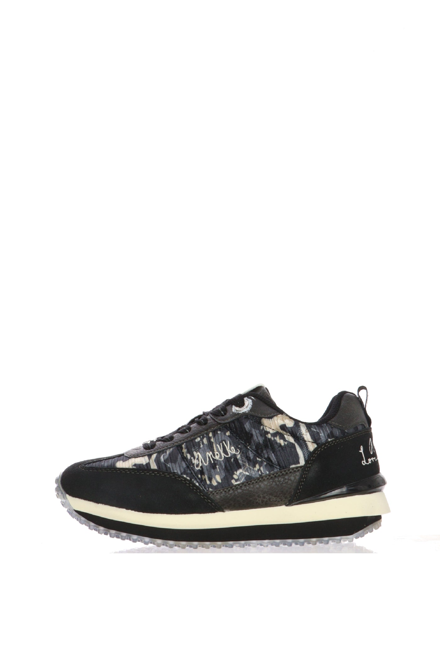 Sneakers in camoscio e tessuto Anekke