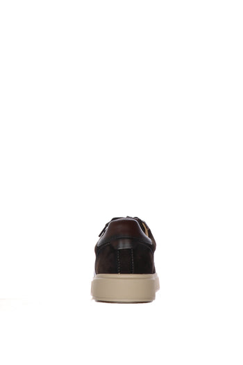 Sneakers in camoscio marrone uomo - 4