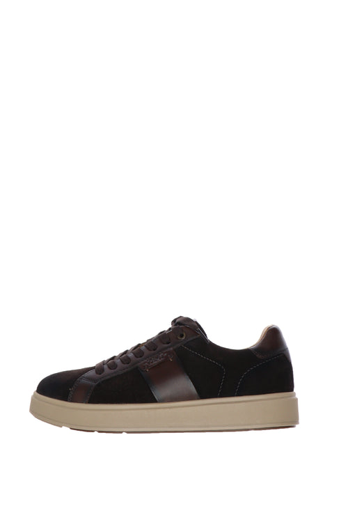 Sneakers in camoscio marrone uomo - 1