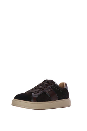 Sneakers in camoscio marrone uomo - 3