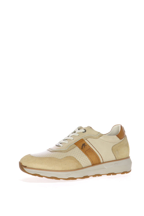 Sneakers in pelle cuoio e beige  allacciata con plantare estaribile Fluchos - 2