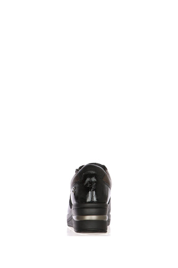 Sneakers in pelle e camoscio visone e nero con plantare estraibile Cinzia Soft - 10