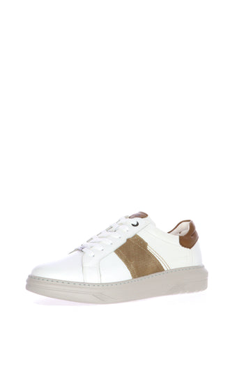 Sneakers in pelle verde  blu bianche con lacci Fluchos - 4