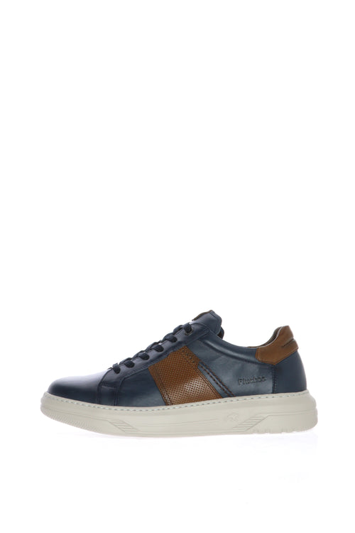 Sneakers in pelle verde  blu bianche con lacci Fluchos - 2