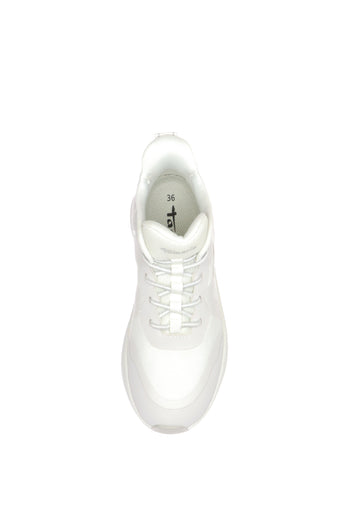 Sneakers in tessuto  bianco con lacci Tamaris - 4