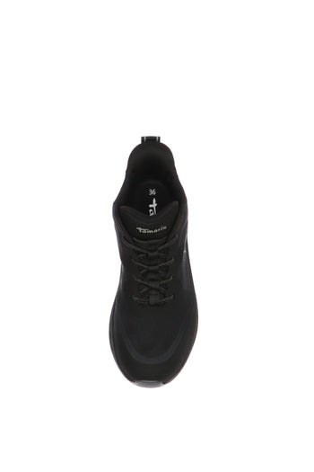 Sneakers in tessuto  bianco e nero con lacci Tamaris - 5