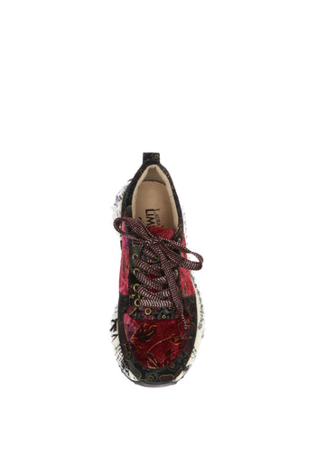 Sneakers in velluto blu e bordeaux con plantare estraibile Laura Vita - 5