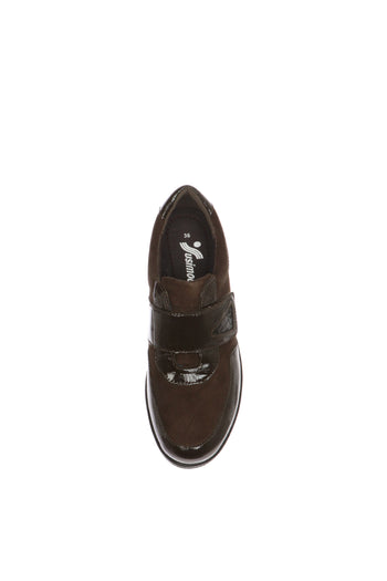 Sneakers marrone Susimoda con dettagli animalier lucidi - 4