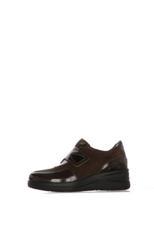 Sneakers marrone Susimoda con dettagli animalier lucidi - 1