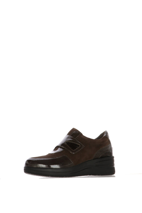 Sneakers marrone Susimoda con dettagli animalier lucidi - 2