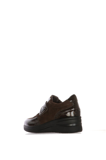 Sneakers marrone Susimoda con dettagli animalier lucidi - 3