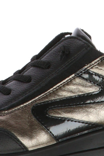 Sneakers nera in pelle easy2go - 5