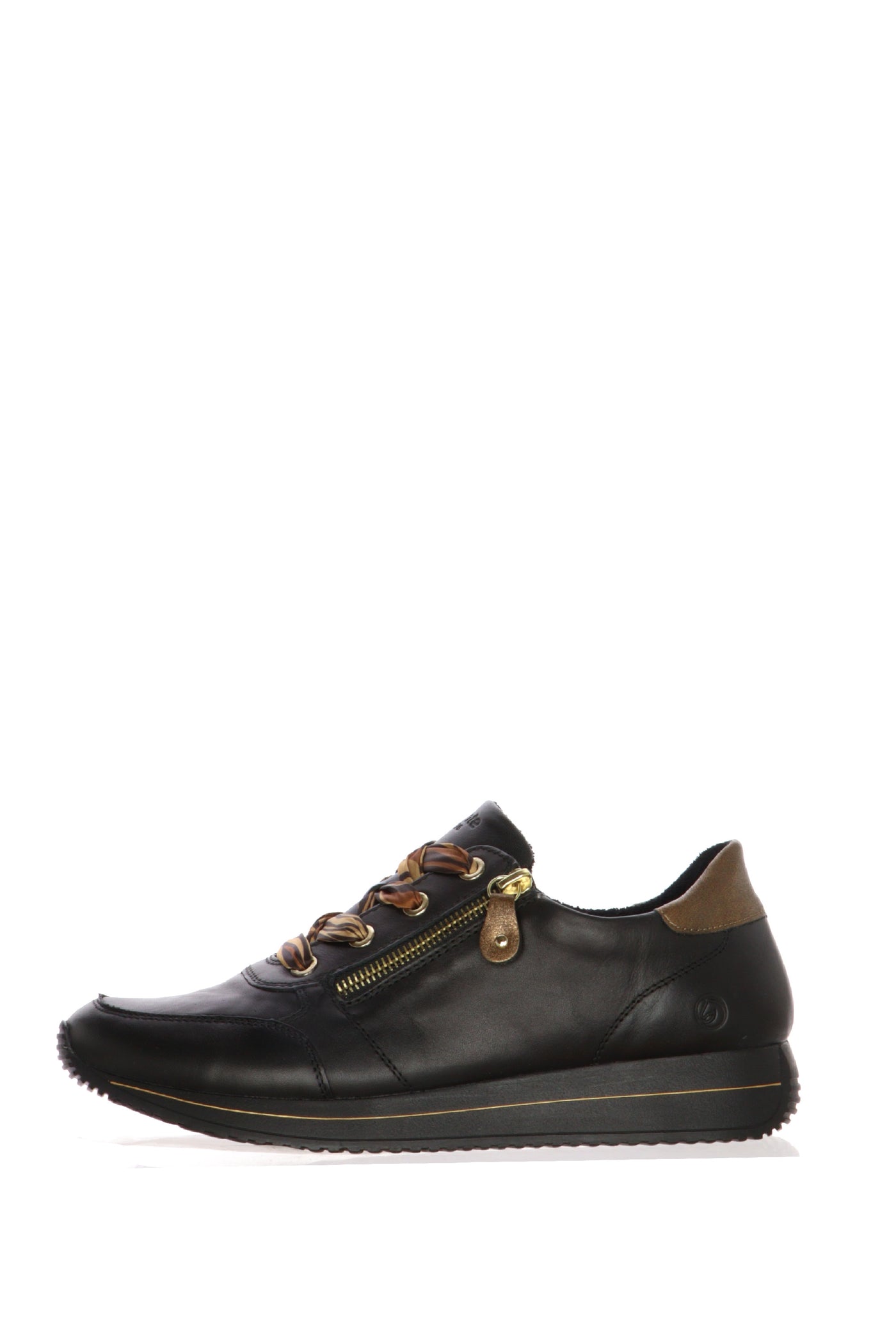 Sneakers nera laccio colorato 2