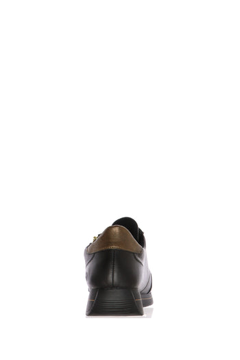 Sneakers nera laccio colorato - 5