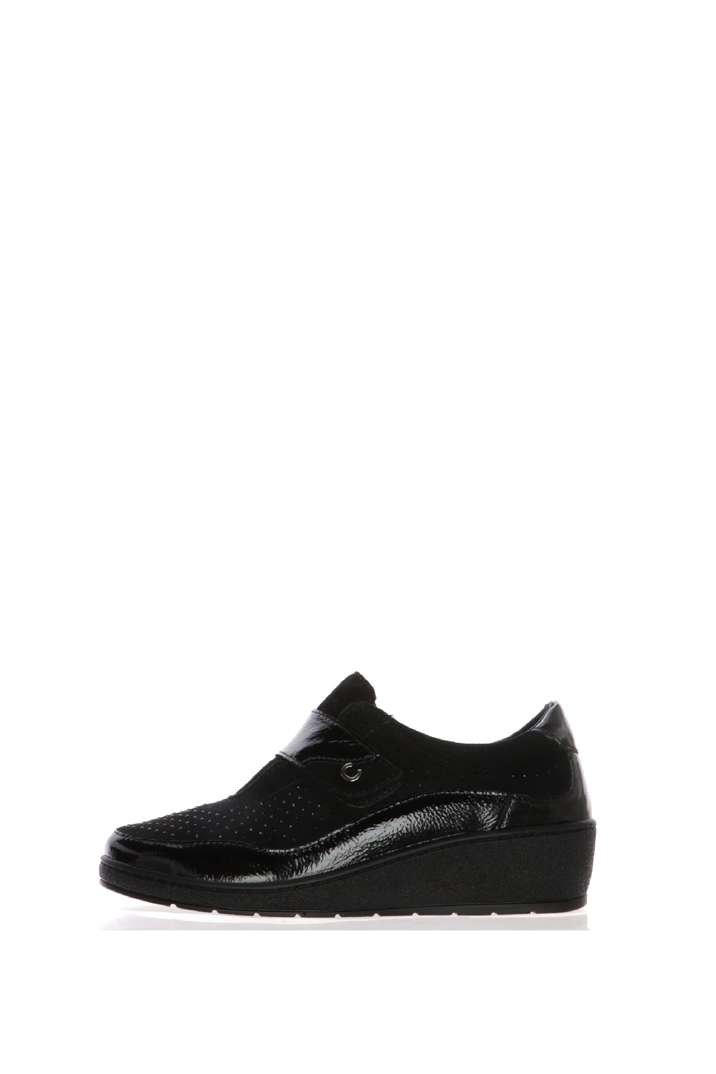 Sneakers nero con strappo in tessuto elasticizzato Cinzia Soft