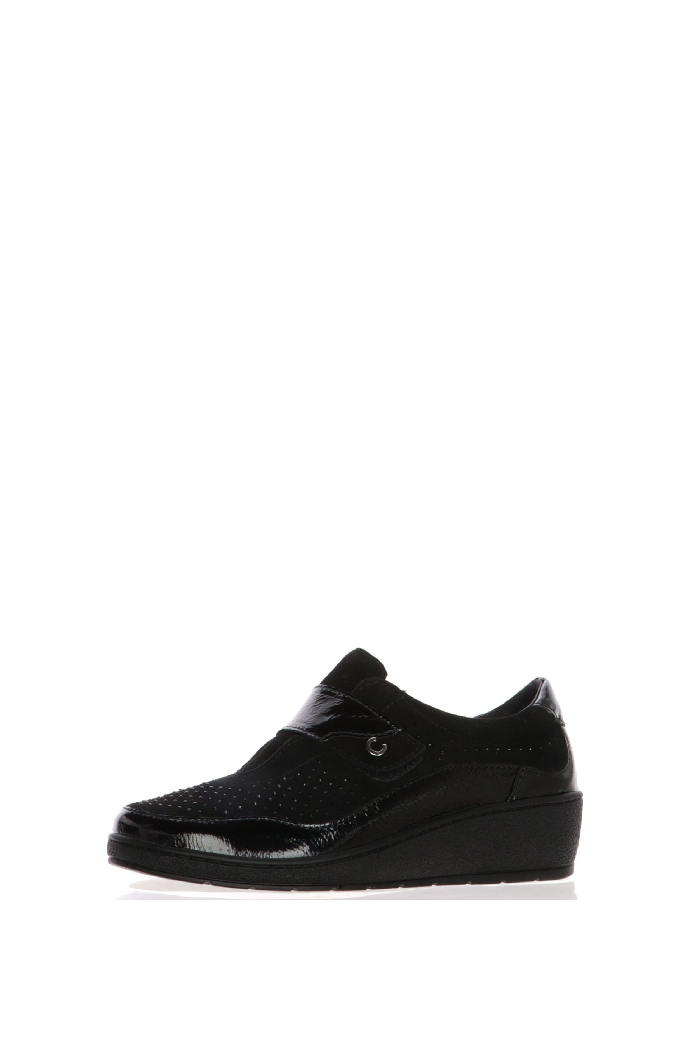 Sneakers nero con strappo in tessuto elasticizzato Cinzia Soft 2