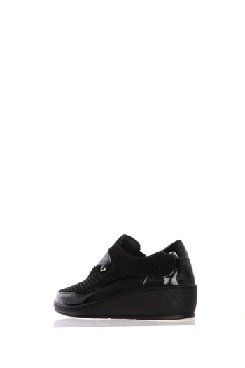 Sneakers nero con strappo in tessuto elasticizzato Cinzia Soft - 3