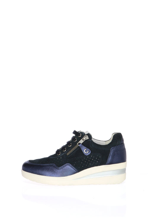 Sneakers primaverile beige e blu Cinzia Soft - 2