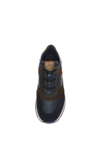 Sneakers scamosciata blu  con lacci Fluchos - 5