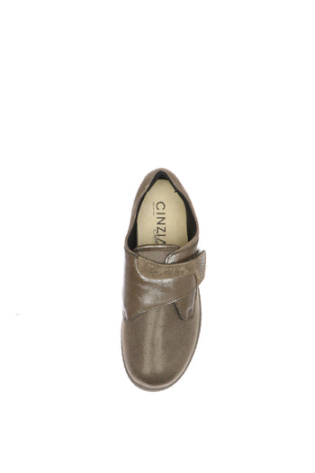 Sneakers tortora e nero elasticizzata con strappo regolabile - 9